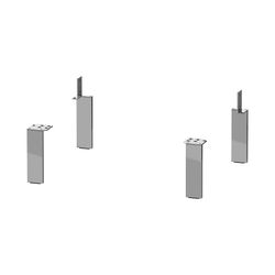 Duravit Universal Sockelfuß 10x44x152mm, Chrom HG, für Serie L-Cube, Brioso, C-bon... DURAVIT-UV999400000 4053424031019 (Abb. 1)