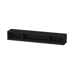 Duravit L-Cube Regalelement Wandmontage 140x800x120mm, Eiche Schwarz, 3 oF, mit Be... DURAVIT-LC120001616 4063382092236 (Abb. 1)