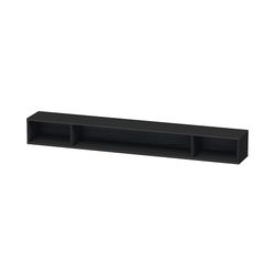 Duravit L-Cube Regalelement Wandmontage 140x1000x120mm, Eiche Schwarz, 3 oF, mit B... DURAVIT-LC120101616 4063382092243 (Abb. 1)