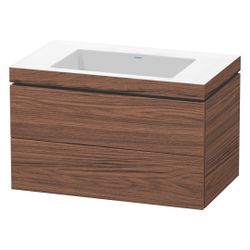 Duravit L-Cube Waschtisch-Set C-bonded wh Dekor, 480x800x500mm Nusb.dunkel Matt, G... DURAVIT-LC6927N2121 4053424651910 (Abb. 1)