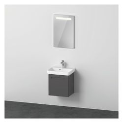 Duravit No.1 Möbel-Set, Möbelwaschtisch, Waschtischunterbau, Spiegel 390x500x2... DURAVIT-N10151L49490000 4063382807250 (Abb. 1)