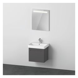 Duravit No.1 Möbel-Set, Möbelwaschtisch, Waschtischunterbau, Spiegel 450x600x2... DURAVIT-N10164049490000 4063382807595 (Abb. 1)