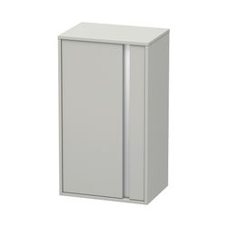 Duravit Ketho Halbhochschrank Dekor 360x500x880mm, Betongrau Matt, 1 Tür L, 2 Glas... DURAVIT-KT1266L0707 4053424636214 (Abb. 1)