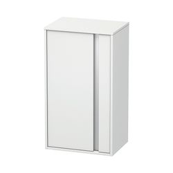 Duravit Ketho Halbhochschrank Dekor 360x500x880mm, Mattweiß, 1 Tür L, 2 Glasfachbö... DURAVIT-KT1266L1818 4021534724213 (Abb. 1)