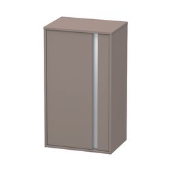 Duravit Ketho Halbhochschrank Dekor 360x500x880mm, Basalt Matt, 1 Tür L, 2 Glasfac... DURAVIT-KT1266L4343 4021534724220 (Abb. 1)