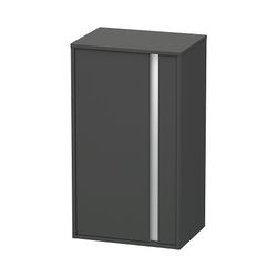 Duravit Ketho Halbhochschrank Dekor 360x500x880mm, Graphit Matt, 1 Tür L, 2 Glasfa... DURAVIT-KT1266L4949 4021534724237 (Abb. 1)