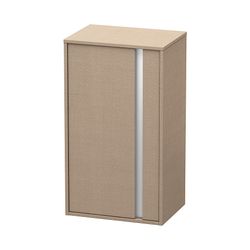 Duravit Ketho Halbhochschrank Dekor 360x500x880mm, Leinen Matt, 1 Tür L, 2 Glasfac... DURAVIT-KT1266L7575 4053424636245 (Abb. 1)