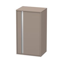 Duravit Ketho Halbhochschrank Dekor 360x500x880mm, Basalt Matt, 1 Tür R, 2 Glasfac... DURAVIT-KT1266R4343 4021534724268 (Abb. 1)