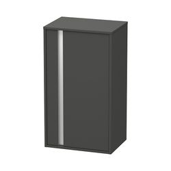 Duravit Ketho Halbhochschrank Dekor 360x500x880mm, Graphit Matt, 1 Tür R, 2 Glasfa... DURAVIT-KT1266R4949 4021534724275 (Abb. 1)