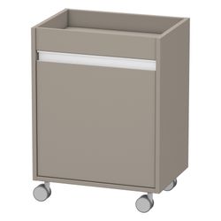 Duravit Ketho Rollcontainer Dekor, 360x500x670mm, Basalt Matt, Dekor, 1 Tür Links,... DURAVIT-KT2530L4343 4021534724466 (Abb. 1)