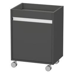 Duravit Ketho Rollcontainer Dekor, 360x500x670mm, Graphit Matt, Dekor, 1 Tür Links... DURAVIT-KT2530L4949 4021534724473 (Abb. 1)