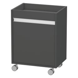 Duravit Ketho Rollcontainer Dekor, 360x500x670mm, Graphit Matt, Dekor, 1 Tür Recht... DURAVIT-KT2530R4949 4021534724510 (Abb. 1)