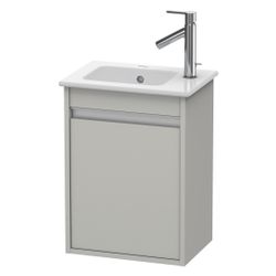 Duravit Ketho Waschtischunterbau wandh. 285x400x550mm, R Betongrau Matt, Griffleis... DURAVIT-KT6417R0707 4053424638256 (Abb. 1)