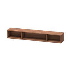 Duravit L-Cube Regalelement Wandmontage 140x800x120mm, Nussbaum, 3 oF, mit Befesti... DURAVIT-LC120007979 4053424297712 (Abb. 1)