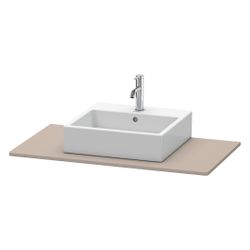 Duravit XSquare Konsole 550x1000x16mm, Basalt Matt, ohne Konsolenträger, 1 Ausschn... DURAVIT-XS060E04343 4053424566795 (Abb. 1)