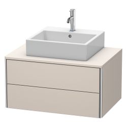 Duravit XSquare Konsolenwaschtischunterbau wandhäng. 548x800x400mm, ohne KSP Taupe... DURAVIT-XS491009191 4053424553603 (Abb. 1)