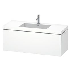 Duravit L-Cube Waschtisch-Set C-bonded wh Dekor, 480x1200x500mm, Weiß SM, 1 Auszug... DURAVIT-LC6919O8484 4067116013726 (Abb. 1)