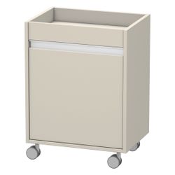Duravit Ketho Rollcontainer Dekor, 360x500x670mm, Taupe Matt, Dekor, 1 Tür Links, ... DURAVIT-KT2530L9191 4053424338514 (Abb. 1)