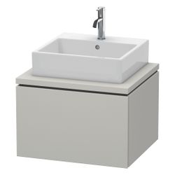 Duravit L-Cube Konsolenwaschtischunterbau wandh. 547x620x400mm ohne KSP Betongrau ... DURAVIT-LC581000707 4053424643779 (Abb. 1)