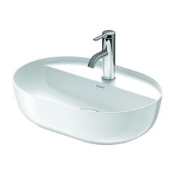 Duravit Luv Aufsatzbecken 500mm, Weiß Hochglanz, DuraCeram, Oval, mit HLB ohne Über... DURAVIT-0380500000 4053424901008 (Abb. 1)