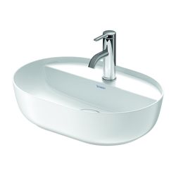 Duravit Luv Aufsatzbecken 500mm, Weiß Hochglanz/Seidenmatt, DuraCeram, Oval, mit HL... DURAVIT-0380502600 4053424901060 (Abb. 1)