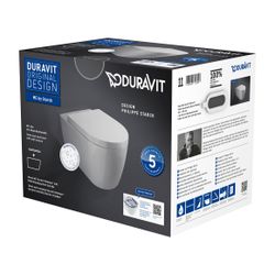 Duravit ME by Starck WC-Set wandhäng. Weiß Hochglanz, 4,5l, WonderGliss, Tiefspüle... DURAVIT-45290900A11 4053424897677 (Abb. 1)
