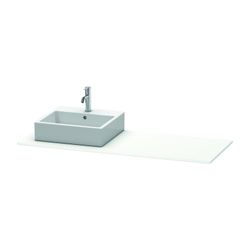 Duravit XSquare Konsole 550x1400x16mm, Mattweiß, ohne Konsolenträger, 1 Ausschnitt... DURAVIT-XS060GL1818 4053424567563 (Abb. 1)