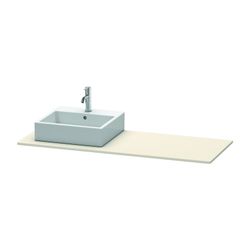 Duravit XSquare Konsole 550x1400x16mm, L, Taupe Matt, ohne Konsolenträger, 1 Aussc... DURAVIT-XS060GL9191 4053424567594 (Abb. 1)