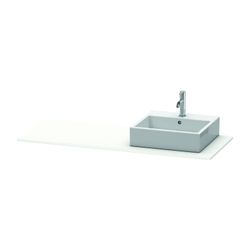 Duravit XSquare Konsole 550x1400x16mm, Mattweiß, ohne Konsolenträger, 1 Ausschnitt... DURAVIT-XS060GR1818 4053424567846 (Abb. 1)