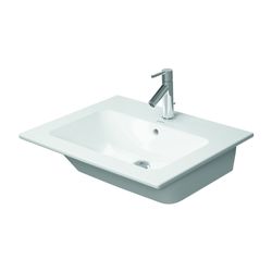 Duravit ME by Starck Waschtisch 490x630x180mm, Weiß Hochglanz, Rechteckig, 1 Waschp... DURAVIT-2336630000 4053424052014 (Abb. 1)