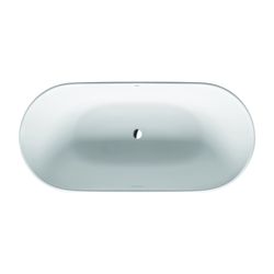 Duravit Luv Badewanne 615x750x1600mm, 165l, Mattweiß, Oval, Freistehend, 2 Rüc... DURAVIT-700461000000000 4063382014269 (Abb. 1)