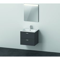 Duravit XBase Möbelwaschtisch, Waschtischunterbau, Spiegel 490x630x2000mm, 2 Schub... DURAVIT-XB007004949 4053424984421 (Abb. 1)
