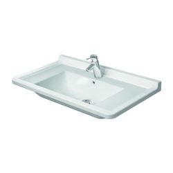 Duravit Starck 3 Waschtisch 485x850x225mm, WonderGliss, Weiß Hochglanz, Rechteckig... DURAVIT-03048000001 4021534223488 (Abb. 1)