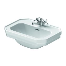 Duravit Serie 1930 Handwaschbecken 365x500x195mm, Weiß Hochglanz, Oktogonal,1 Wasch... DURAVIT-0785500000 4021534100406 (Abb. 1)