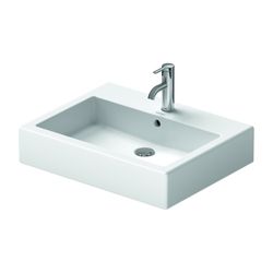 Duravit Vero Waschtisch 470x600x165mm mit HLB Aufsatz, Weiß Hochglanz, Rechteckig, ... DURAVIT-0454600027 4021534285837 (Abb. 1)