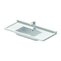 Duravit Starck 3 Waschtisch 485x1050x225mm, WonderGliss, Weiß Hochglanz, Rechtecki... DURAVIT-03041000001 4021534223440 (Abb. 1)