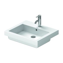 Duravit Vero Einbauwaschtisch 465x550x180mm, Weiß Hochglanz, WonderGliss, 1 HL, mi... DURAVIT-03155500001 4021534484421 (Abb. 1)