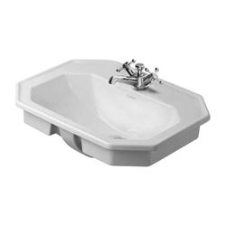 Duravit Serie 1930 Einbauwaschtisch 470x580x225mm, Weiß Hochglanz, WonderGliss, mi... DURAVIT-04765800001 4021534188664 (Abb. 1)