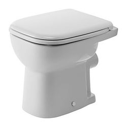 Duravit D-Code Stand WC 480x350x385mm, Weiß Hochglanz, 6l, Flachspüler, geschlossen... DURAVIT-2109090000 4021534344251 (Abb. 1)