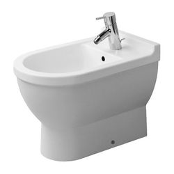 Duravit Starck 3 Stand Bidet 560x370x430mm, Weiß Hochglanz, 1 HL, mit Überlauf mit ... DURAVIT-2230100000 4021534223754 (Abb. 1)