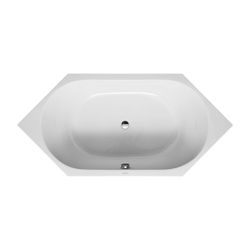 Duravit D-Code Badewanne 420x900x1900mm, 140l, Weiß glänzend, Sechseckig, Einb... DURAVIT-700138000000000 4021534394294 (Abb. 1)