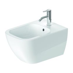 Duravit Happy D.2 Wandbidet 540x365x285mm, Weiß Hochglanz, 1 HL, HLB, Überlauf, ver... DURAVIT-2258150000 4021534855870 (Abb. 1)