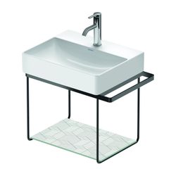 Duravit DuraSquare Metallkonsole 380x565x400mm, Mattschwarz, unter Waschtisch mit H... DURAVIT-0031334600 4063382040992 (Abb. 1)