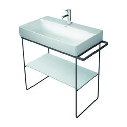 Duravit DuraSquare Metallkonsole 451x865x740-790mm variabel, Mattschwarz, bodensteh... DURAVIT-0031114600 4053424506418 (Abb. 1)