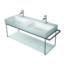 Duravit DuraSquare Metallkonsole 451x1265x400mm, Mattschwarz, unter Waschtisch mit ... DURAVIT-0031184600 4053424692913 (Abb. 1)