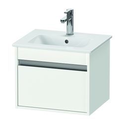 Duravit Ketho Waschtischunterbau wandh. 412x500x410mm, Compact Mattweiß, Griffleis... DURAVIT-KT640401818 4063382032416 (Abb. 1)