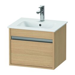 Duravit Ketho Waschtischunterbau wandh. 412x500x410mm Compact Natur Eiche Matt, Gr... DURAVIT-KT640403030 4063382032515 (Abb. 1)