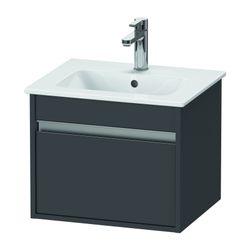 Duravit Ketho Waschtischunterbau wandh. 412x500x410mm, Compact Graphit Matt, Griff... DURAVIT-KT640404949 4063382032454 (Abb. 1)