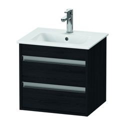 Duravit Ketho Waschtischunterbau wandhäng. 412x500x480mm Compact, Eiche Mattschwar... DURAVIT-KT644401616 4063382032706 (Abb. 1)