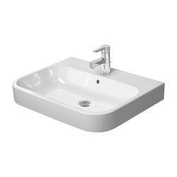 Duravit Happy D.2 Waschtisch 505x650x170mm, Weiß Hochglanz, Rechteckig, 1 WP/HL mit... DURAVIT-2318650027 4021534861321 (Abb. 1)